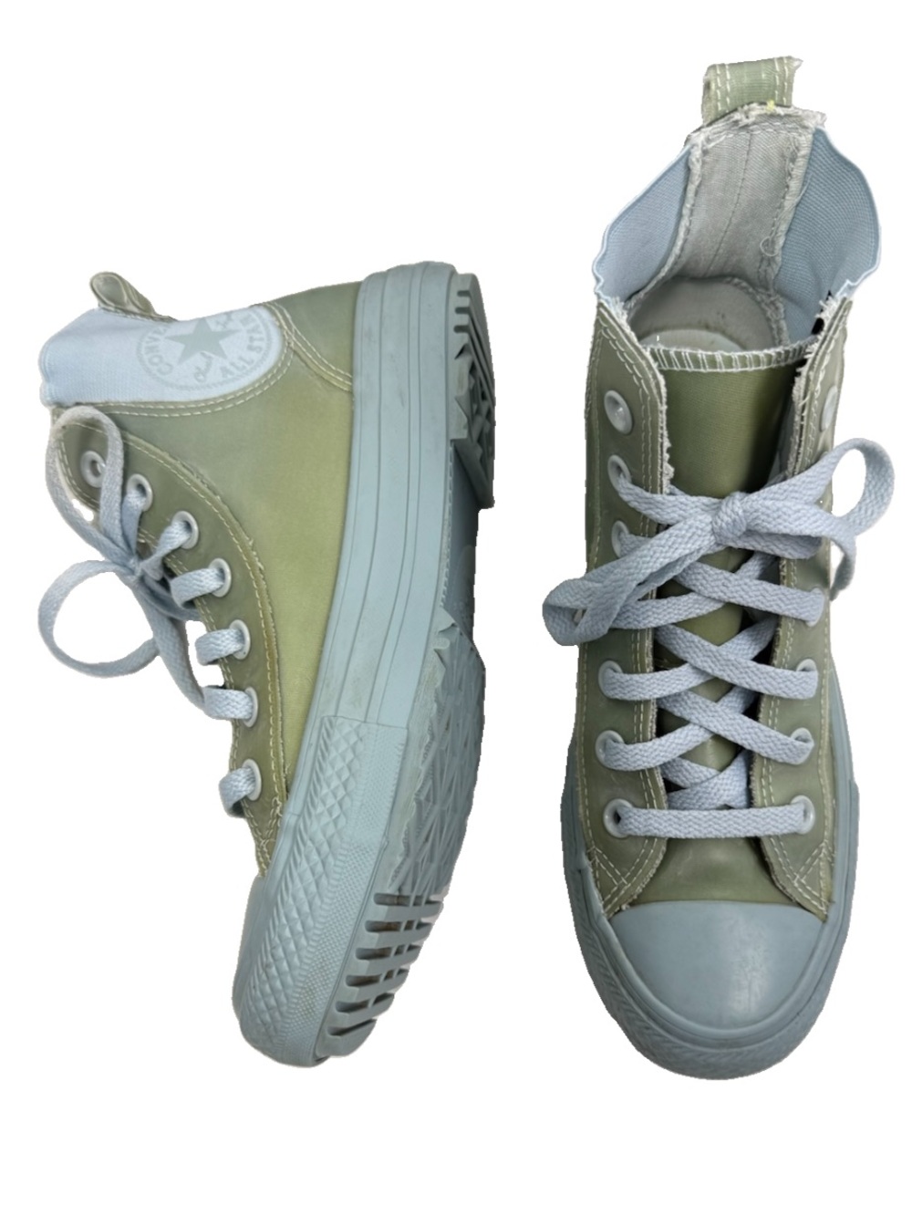 Converse Chuck All Star US7 Woman Rubber Hi Top Water Resistant Climate Retired
